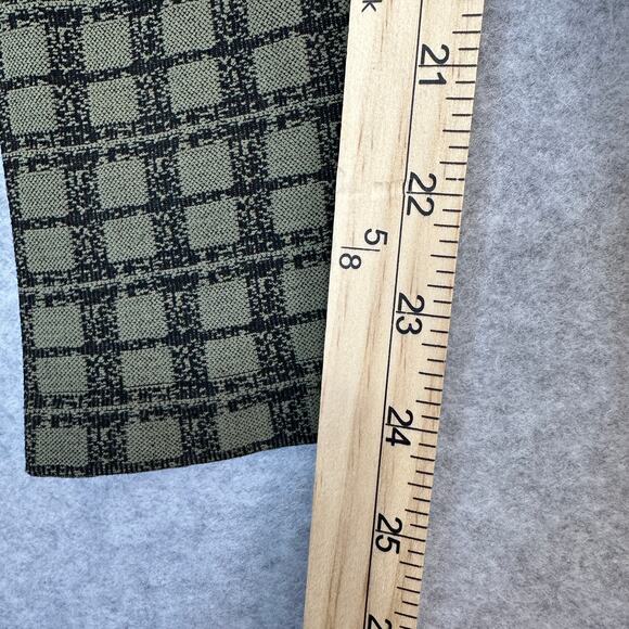 NUX Seamless Jaydon Leggings Womens S Moss Green Black Mid Rise Ankle Patterned - Picture 9 of 10